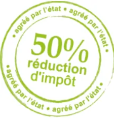 50% réduction d'impôt + qualification logo