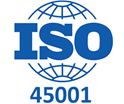 ISO 45001 + qualification logo